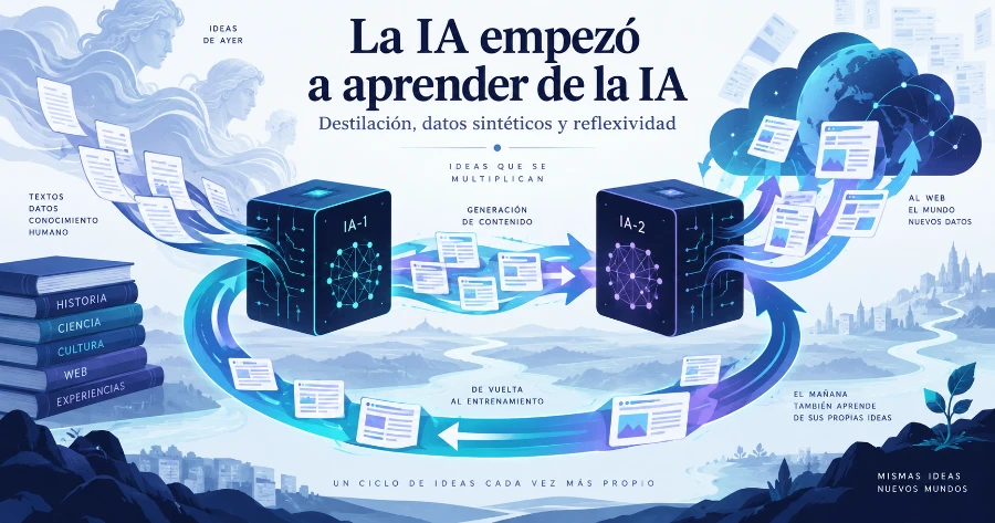 La IA empezó a aprender de la IA